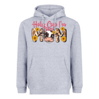 Heather Grey holy cow i'm mom Heavyweight Hoodie - MaliasSmallBusiness