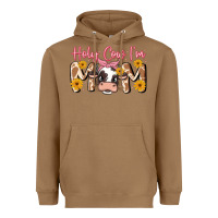 Toasted Coconut holy cow i'm mom Heavyweight Hoodie - MaliasSmallBusiness