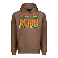 Chestnut LGBTQ+ Rainbows Reign Premium Hoodie - BundleAndBundleShop
