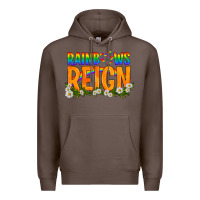 Coffee LGBTQ+ Rainbows Reign Premium Hoodie - BundleAndBundleShop