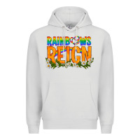 Dove Grey LGBTQ+ Rainbows Reign Premium Hoodie - BundleAndBundleShop