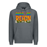 Rock LGBTQ+ Rainbows Reign Premium Hoodie - BundleAndBundleShop