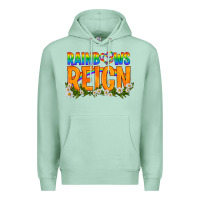 Seafoam LGBTQ+ Rainbows Reign Premium Hoodie - BundleAndBundleShop