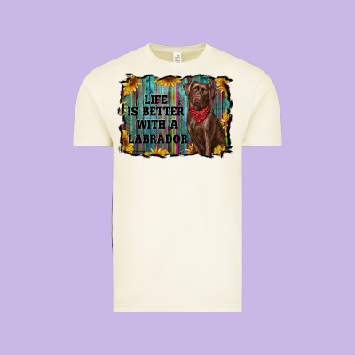 Life Is Better With A Labrador Vintage Tee Designed By Ranaportraitstore