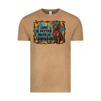 Vintage Camel life is better with a labrador Vintage Tee - RanaPortraitStore