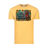 Vintage Mustard life is better with a labrador Vintage Tee - RanaPortraitStore