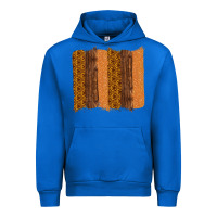 Cobalt Western Wood Glitter Vintage Pattern Urban Hoodie - Bettercallsaul