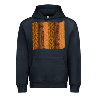 Navy Western Wood Glitter Vintage Pattern Urban Hoodie - Bettercallsaul