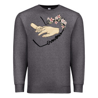 Charcoal Heather personalized grandma Premium Sweatshirt - MaliasSmallBusiness