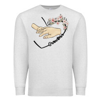 Oatmeal Heather personalized grandma Premium Sweatshirt - MaliasSmallBusiness