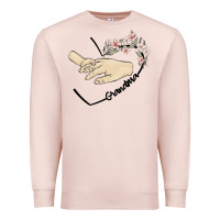 Pale Pink personalized grandma Premium Sweatshirt - MaliasSmallBusiness