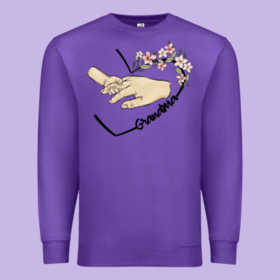 Personalized Grandma Premium Sweatshirt Designed By Maliassmallbusiness