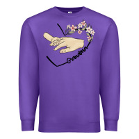 Purple personalized grandma Premium Sweatshirt - MaliasSmallBusiness