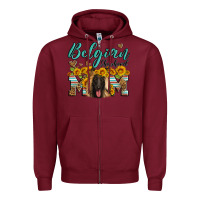 Burgundy belgian shepherd mom Zipper Hoodie - Artiststas