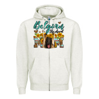 Oatmeal Heather belgian shepherd mom Zipper Hoodie - Artiststas