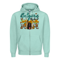 Seafoam belgian shepherd mom Zipper Hoodie - Artiststas