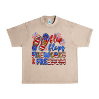 French Oak flip flops fireworks and freedom Urban Heavy Tee - Zillion Design Studio