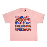 Salmon flip flops fireworks and freedom Urban Heavy Tee - Zillion Design Studio