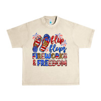 Sandshell flip flops fireworks and freedom Urban Heavy Tee - Zillion Design Studio