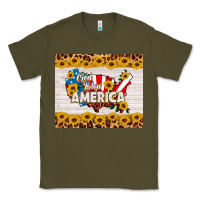 Army Green god bless america Classic Tee - HRA Design Shop