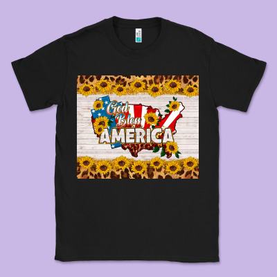 God Bless America Classic Tee Designed By Hra Design Shop