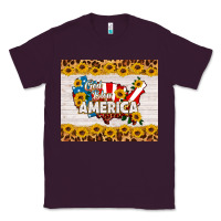 Plum god bless america Classic Tee - HRA Design Shop
