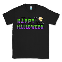 Black happy halloween Classic Tee - BundleAndBundleShop