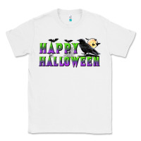 White happy halloween Classic Tee - BundleAndBundleShop