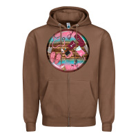 Chestnut nurse round earrings Zipper Hoodie - BundleAndBundleShop