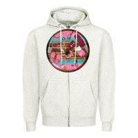 Oatmeal Heather nurse round earrings Zipper Hoodie - BundleAndBundleShop
