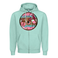 Seafoam nurse round earrings Zipper Hoodie - BundleAndBundleShop