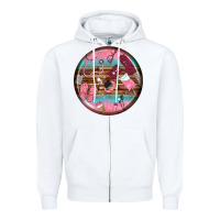 White nurse round earrings Zipper Hoodie - BundleAndBundleShop