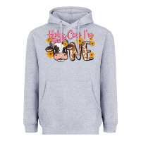 Heather Grey holy cow i'm one Heavyweight Hoodie - MaliasSmallBusiness