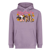 Lavender holy cow i'm one Heavyweight Hoodie - MaliasSmallBusiness