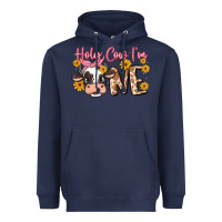 Navy holy cow i'm one Heavyweight Hoodie - MaliasSmallBusiness