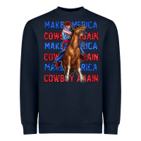 Navy make america cowboy again Heavyweight Sweatshirt - texasbilliewilder