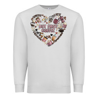 Dove Grey but first coffee Premium Sweatshirt - MaliasSmallBusiness