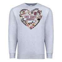 Heather Grey but first coffee Premium Sweatshirt - MaliasSmallBusiness
