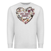 Oatmeal Heather but first coffee Premium Sweatshirt - MaliasSmallBusiness