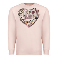 Pale Pink but first coffee Premium Sweatshirt - MaliasSmallBusiness