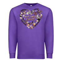 Purple but first coffee Premium Sweatshirt - MaliasSmallBusiness