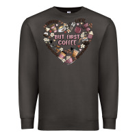 Smoke but first coffee Premium Sweatshirt - MaliasSmallBusiness