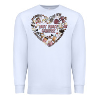 White but first coffee Premium Sweatshirt - MaliasSmallBusiness