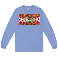Colony Blue fiesta mexico gnomes license plate Long Sleeve Tee - HRA Design Shop