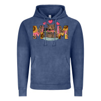 Vintage Denim Mom Bear With Sunflowers Vintage Hoodie - RanaPortraitStore