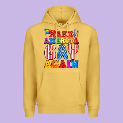 Make America Gay Again Premium Hoodie Designed By Bundleandbundleshop