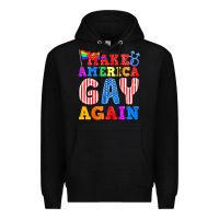 Black Make America Gay Again Premium Hoodie - BundleAndBundleShop