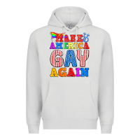 Dove Grey Make America Gay Again Premium Hoodie - BundleAndBundleShop