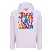 Lilac Make America Gay Again Premium Hoodie - BundleAndBundleShop