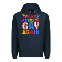 Navy Make America Gay Again Premium Hoodie - BundleAndBundleShop